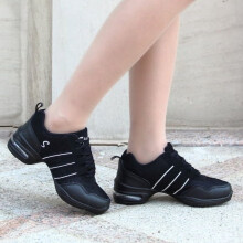 Scarpe da ballo country da donna, tacco medio in rete, suola morbida