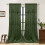 Crushed Velvet Curtains with Damask Pattern 52" W x 108" H 1