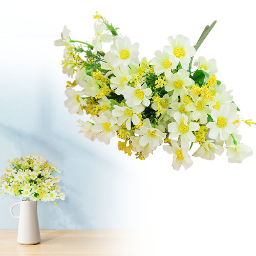 UV-Resistant Blue Artificial Flower Bundle for Outdoor 1