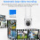 Buitenbeveiligingscamera 1080P WiFi Dome 360 4