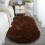 Tapete oval felpudo antiderrapante de 60 x 40 cm (23,62 x 15,74 polegadas) 4
