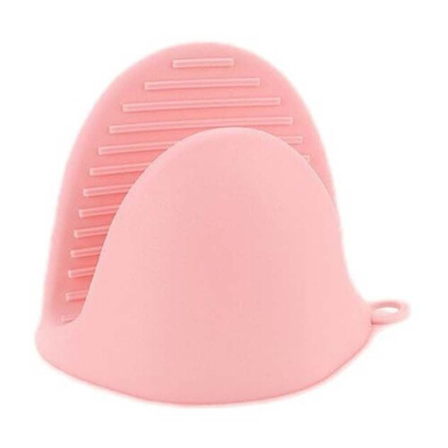 Silicone Mini Oven Mitts Heat Resistant 446F Pink 1