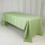 Sage Green Lamour Satin Rectangular Tablecloth 60 x 126 in 4