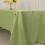 Sage Green Lamour Satin Rectangular Tablecloth 60 x 126 in 5