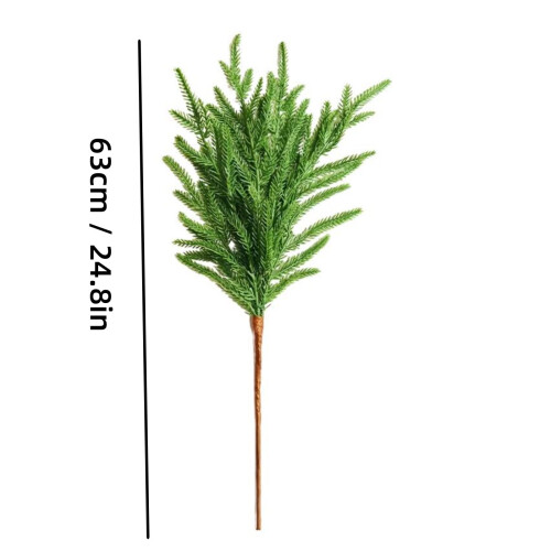 12 Pcs Artificial Norfolk Pine Branches 25" 1