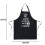 Delantal de cocina de algodón con un bonito estampado de texto. 4