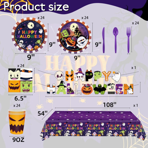 Halloweenska sada riadu pre 24 hostí 2