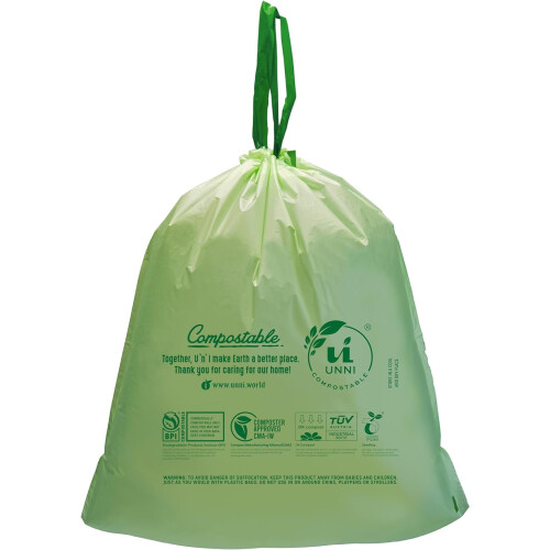 Komposterbare snøreposer 13 gallon 30 stk. 2
