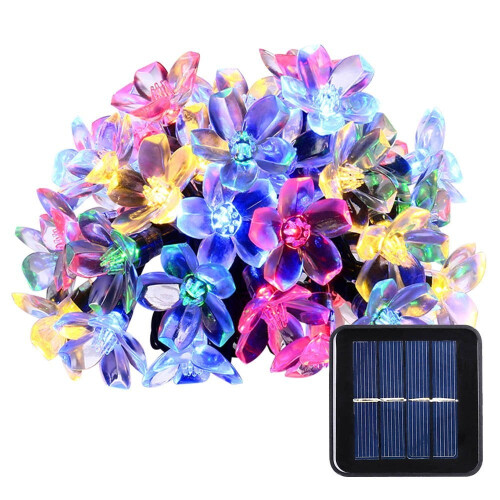 DESIN Solar Flower String Lights 22.96ft 50 LED 2