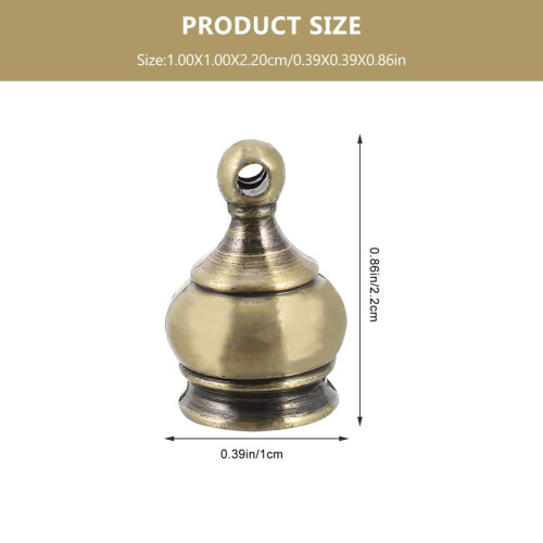 Ponteira de bronze para luminária de chão e de mesa. 2