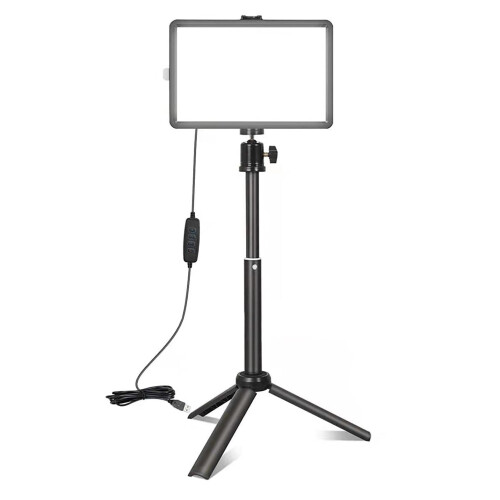 Luz de vídeo LED bicolor com tripé de 8 polegadas 1
