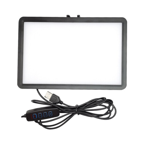 Luz de vídeo LED bicolor com tripé de 8 polegadas 2