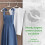 20-Pack Sky Blue Plastic Hangers with Notches 4