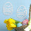Easter Egg LED Light Decor, White, 45x15.5cm 4