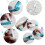 Cake Decorating Pen Tool Kit Blue 6-Piece 5