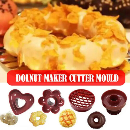 Donut Mold Plastic Cake & Cookie Cutter Set UK 2