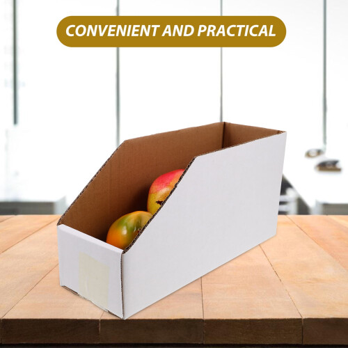 Heavy-Duty Cardboard Storage Box with Slanted Open Top – 2