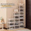 Sapateira vertical de bambu com 17 níveis e design compacto. 3