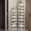 Sapateira vertical de bambu com 17 níveis e design compacto. 4