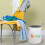 OUNONA Foldable White Cloth Laundry Hamper 5