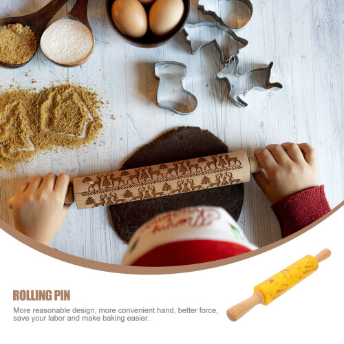 Rolo de madeira com cabo de silicone – 37,5 cm 2