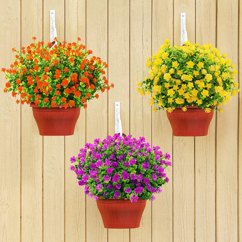 6 Pack Artificial Boxwood Shrubs, 15" Tall Faux Greenery 2