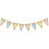 Burlap Easter Banner with White Bunny & Carrot Pattern 2