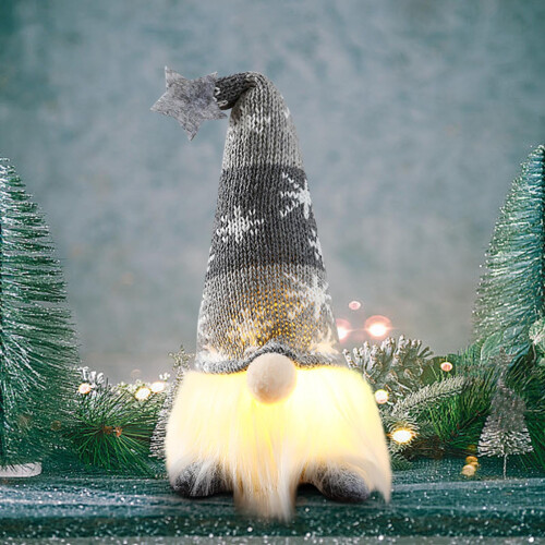 Stijggn Light-Up Gnome Plush Ornament 2