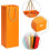 Pacote com 32 Sacolas de Presente para Vinho – Papelão Resistente com Alças 1