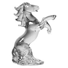 Five-Colored Horse Crystal Statue, Hand-Blown Glass Figurine for Home, Wealth & Chinese New Year Decor – Compatible with 2026