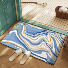 Bath Mat 16"x23", High-Density Microfiber Bathroom Mat, Small Non Slip Absorbent Washable Bath Mats for Bathroom, Soft Plush Floor Mat for Vanity