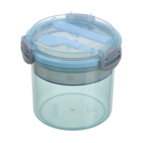 Φορητά ποτήρια Parfait 20oz με καπάκι και κουτάλι, στεγανά,