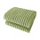 Fleece Throw Blanket Green Striped Microfiber 50x60 Inches 2