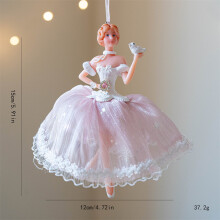Enfeite de Natal Bailarina para Árvore de Natal, 15 cm (5,9 polegadas)