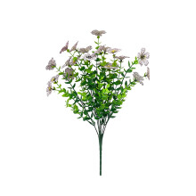 Artificial Boxwood Stems, UV-Resistant Faux Plants for Outdoor/Indoor – 1PC (White, 14x5"), Compatible with Home, Garden, Office, Patio, Wedding &