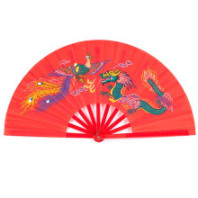 Leque dobrável de plástico para dança, decoração e presentes.