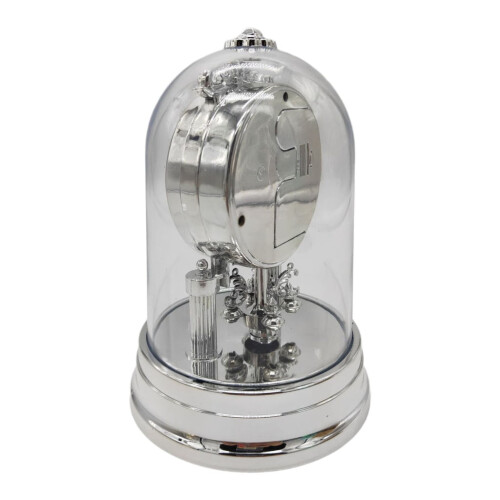 Retro Round Desk Clock in Silver or Gold