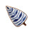 Minkissy Condiment Dish Ceramic Blue 1Set 3