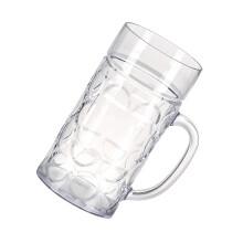 Caneca de cerveja com textura em relevo, estilo britânico, 1000ml