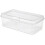 Clear Stackable Flip-Top Storage Box 13.1 x 7.6 x 4.5 in 1
