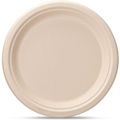 9 Inch Paper Plates Heavy Duty Compostable Plates,125-Pack 1