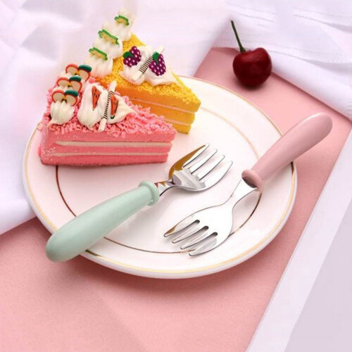 Children's Stainless Steel Spoon Fork Set 3pcs 2