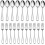 24-Piece Stainless Steel Flatware Set: 12 Teaspoons & 12 1