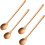 4 Wooden Mixing Spoons 13 Inch Long Handle 1