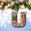 Wooden Initial Christmas Tree Ornament – 8cm Letter Decor 1