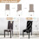 6-Pack Stretch Dining Chair Covers Black 4