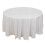 Cotton Round Tablecloth 120 inches White 2