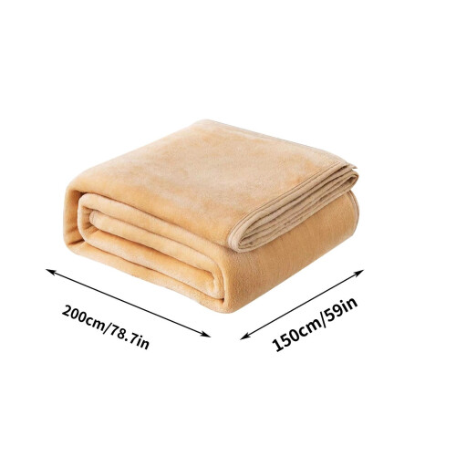 Κουβέρτα Fleece Queen Size Ανοιχτό Γκρι 150x200 εκ. 2