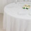 Cotton Round Tablecloth 120 inches White 5