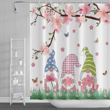 Spring Gnomes Shower Curtain 84 x 72 in Waterproof Polyester